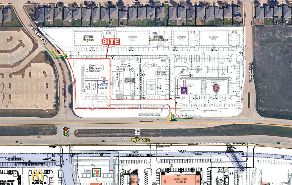 Roaring River Rd & Hwy 114, Justin, TX for lease - Site Plan - Image 2 of 2