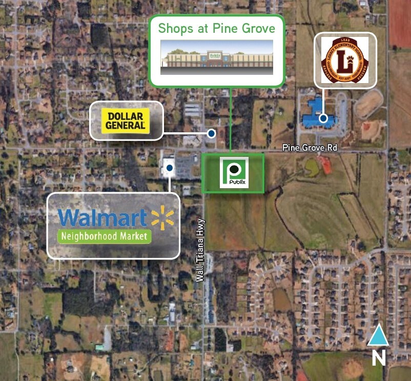 7129 Wall Triana Hwy, Madison, AL 35757 The Shops at Pine Grove