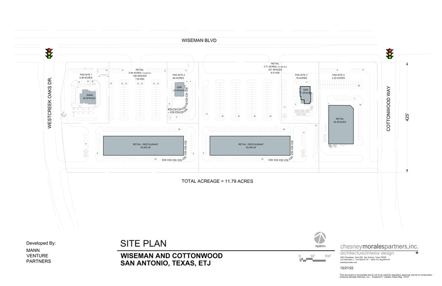 Wiseman Blvd & Cottonwood Way, San Antonio, TX for lease - Site Plan - Image 1 of 4