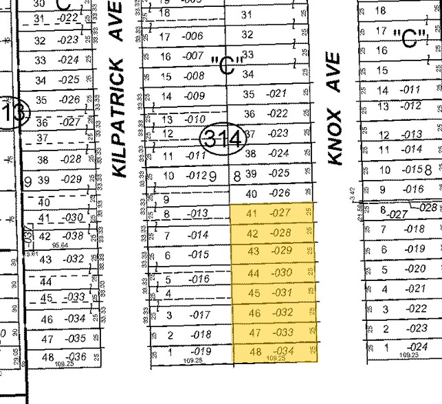 3300-3306 N Knox Ave, Chicago, IL for lease - Plat Map - Image 2 of 14