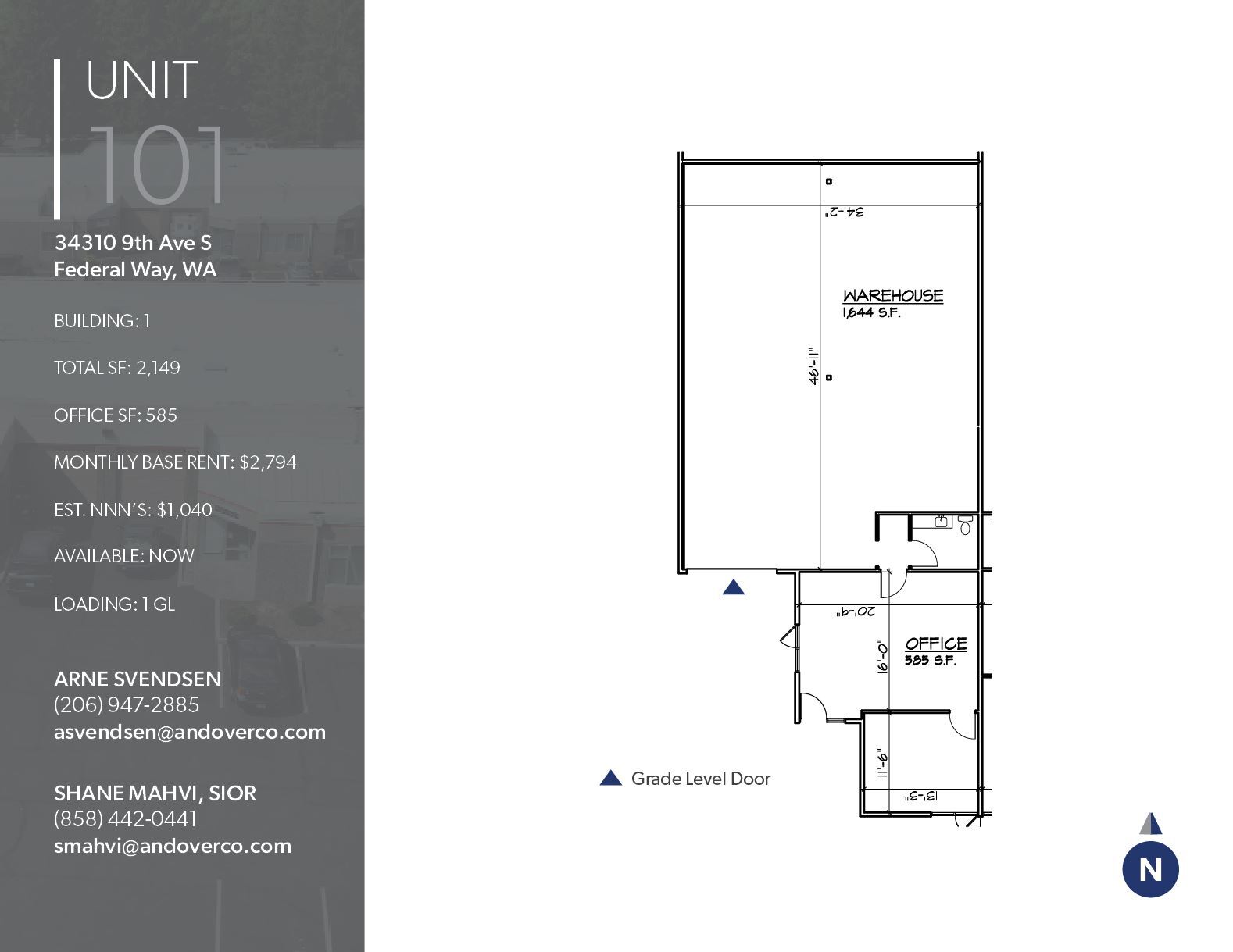 1020 S 344th St, Federal Way, WA for lease Floor Plan- Image 1 of 1