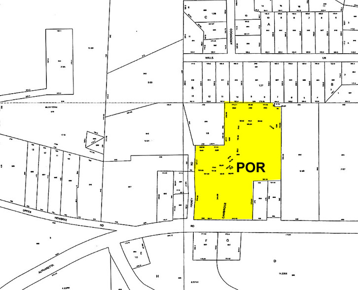 1051 Cambridge Sq, Alpharetta, GA for lease - Plat Map - Image 2 of 6