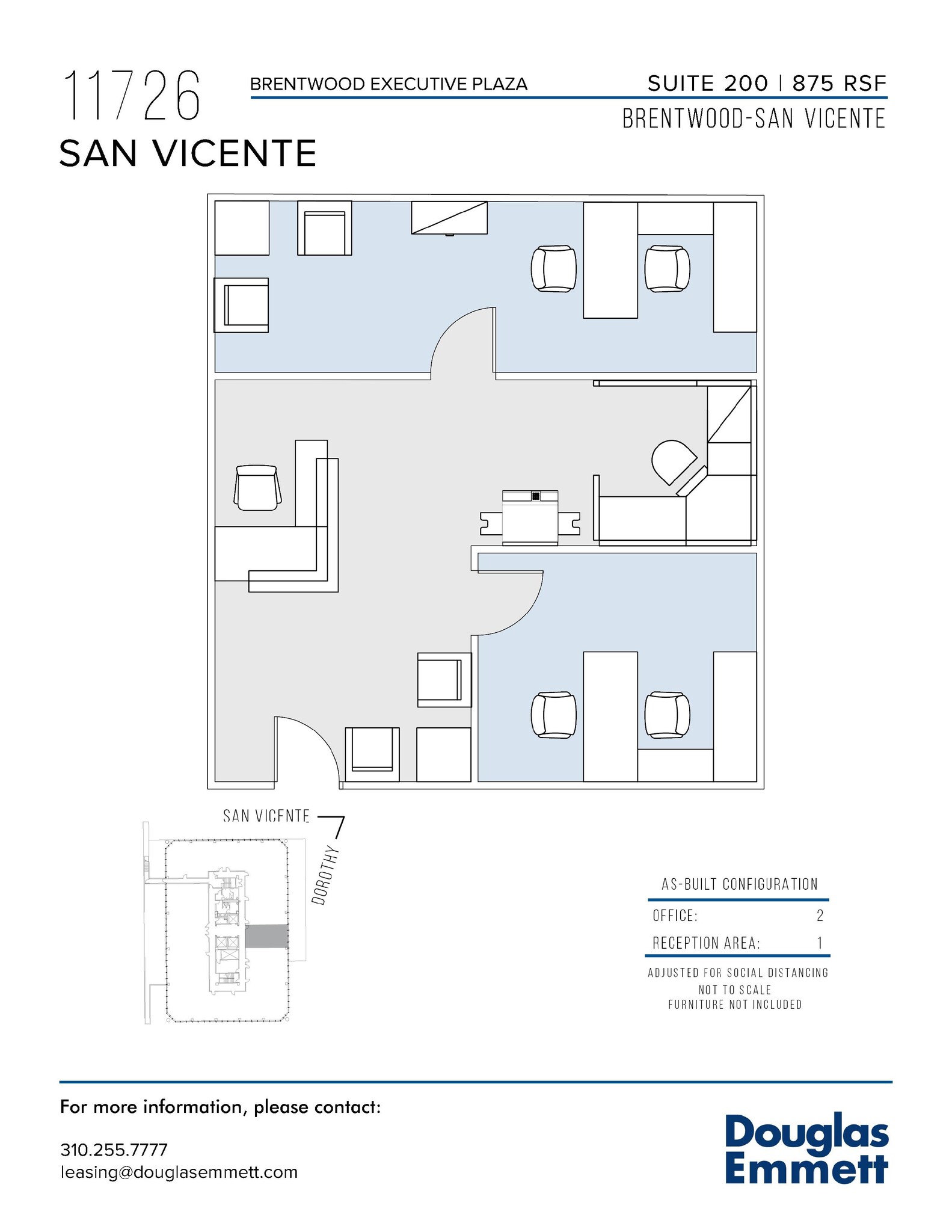 11726 San Vicente Blvd, Los Angeles, CA for lease Floor Plan- Image 1 of 1