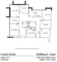 11910 Greenville Ave, Dallas, TX for lease Floor Plan- Image 1 of 1