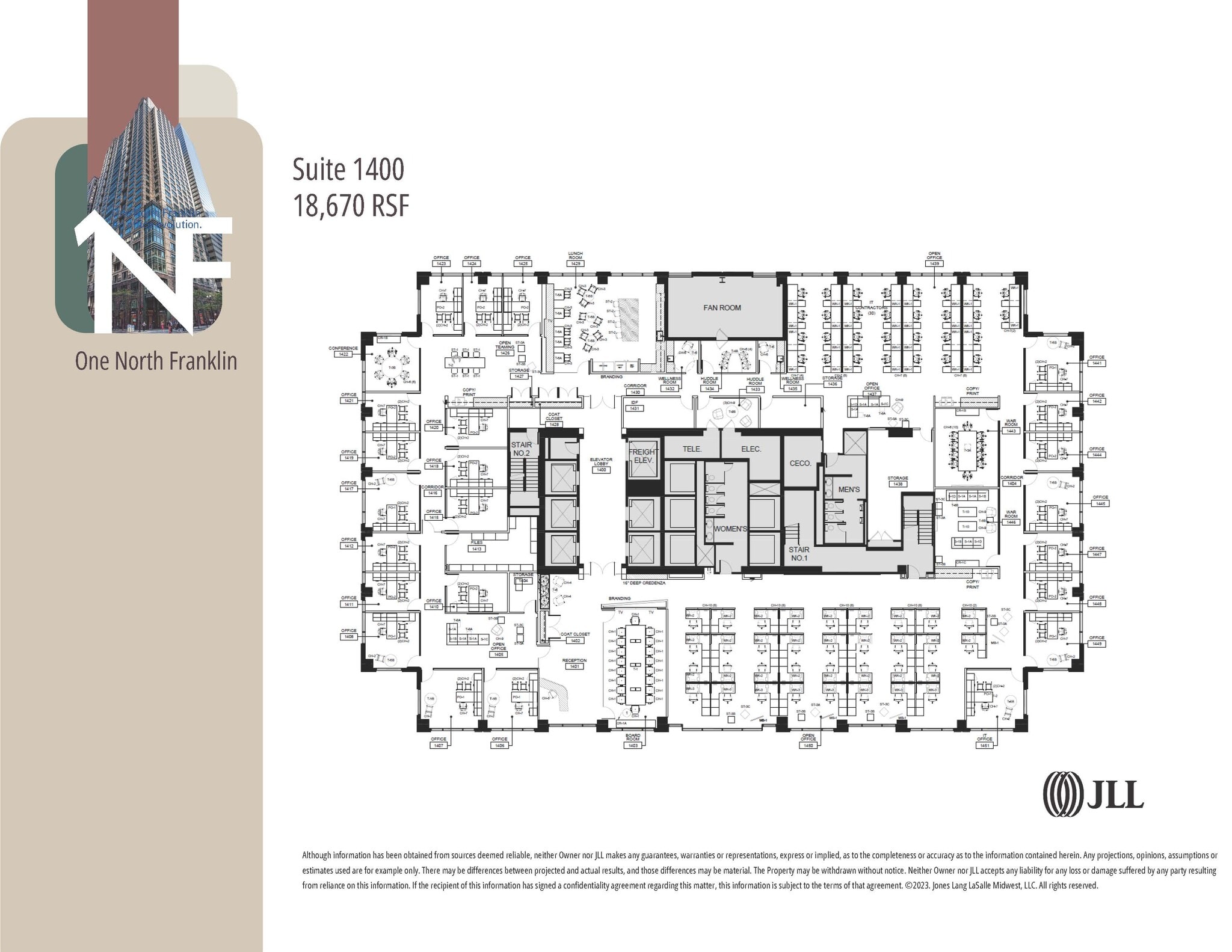 1 N Franklin St, Chicago, IL for lease Floor Plan- Image 1 of 11