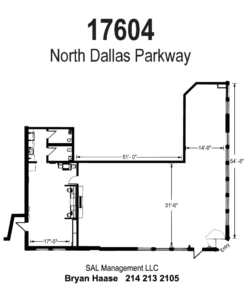 17604 N Dallas Pky, Dallas, TX for lease Floor Plan- Image 1 of 1