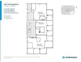 501 E Kennedy Blvd, Tampa, FL for lease Floor Plan- Image 2 of 2