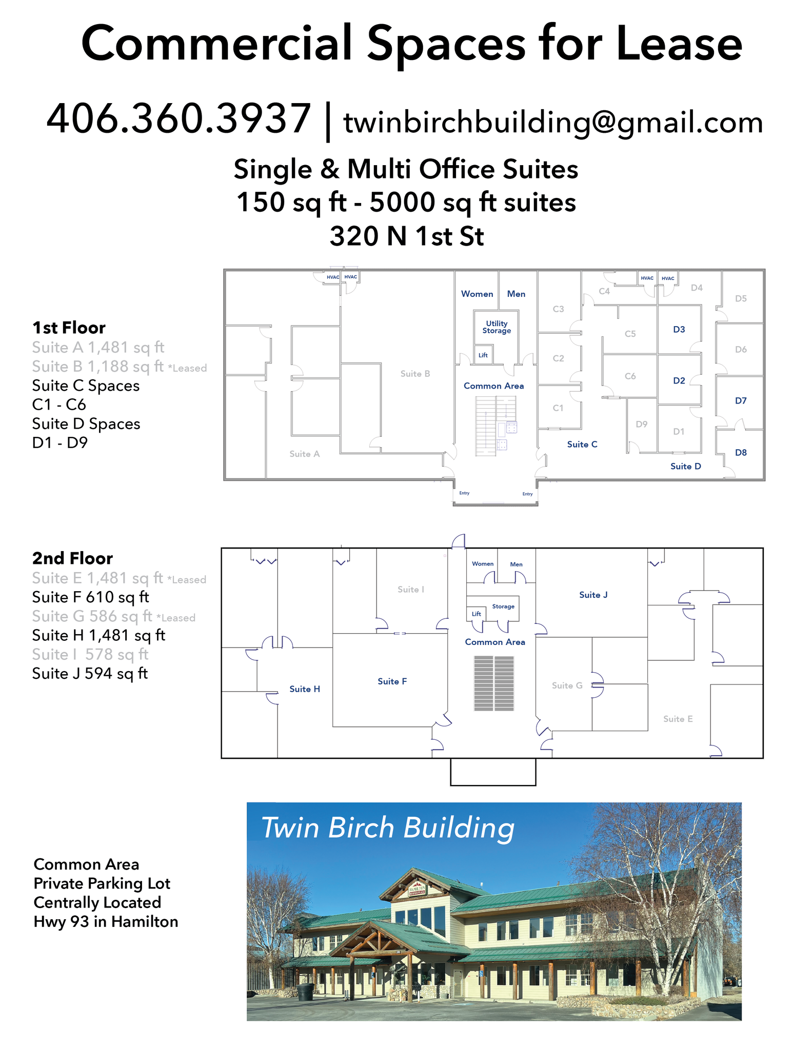 320 N 1st St, Hamilton, MT for lease Floor Plan- Image 1 of 1