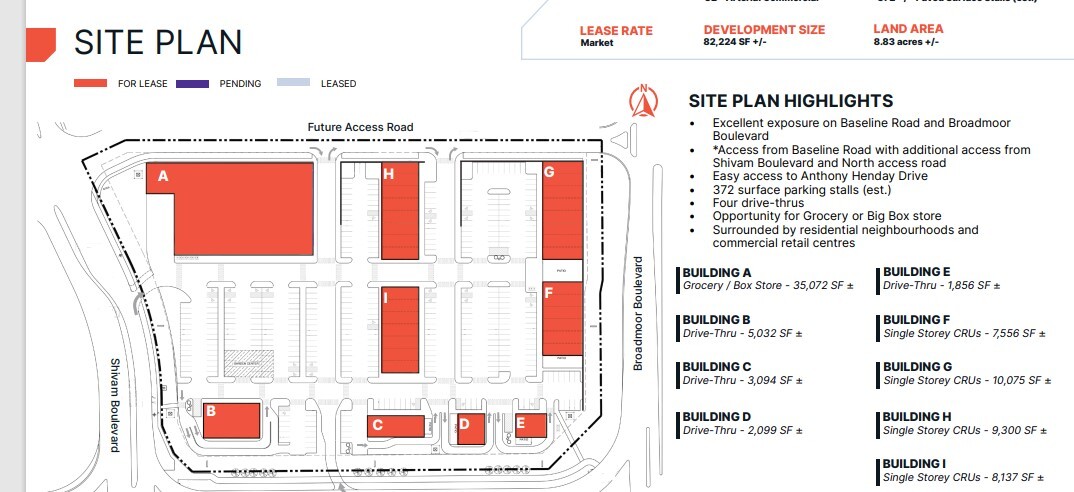 1048 Broadmoor Blvd, Sherwood Park, AB for lease Site Plan- Image 1 of 1