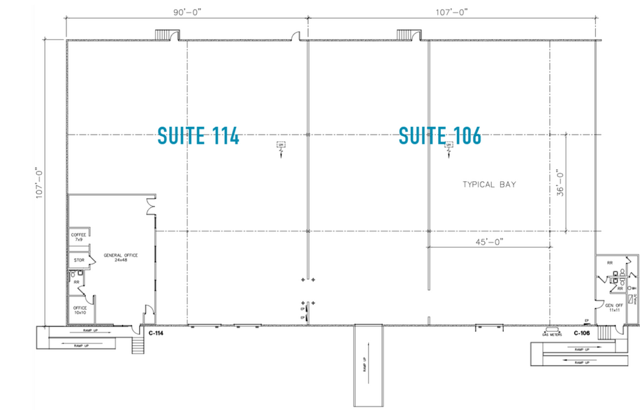 12798 Perimeter Dr, Dallas, TX for lease - Floor Plan - Image 3 of 9