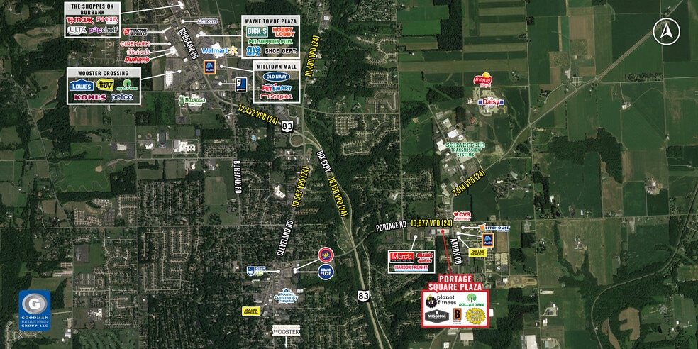 2312 Akron Rd, Wooster, OH for lease - Aerial - Image 2 of 3