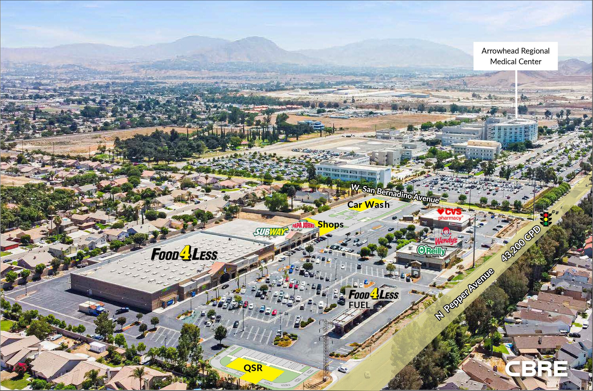 1150 N Pepper Ave, Colton, CA for lease Aerial- Image 1 of 2