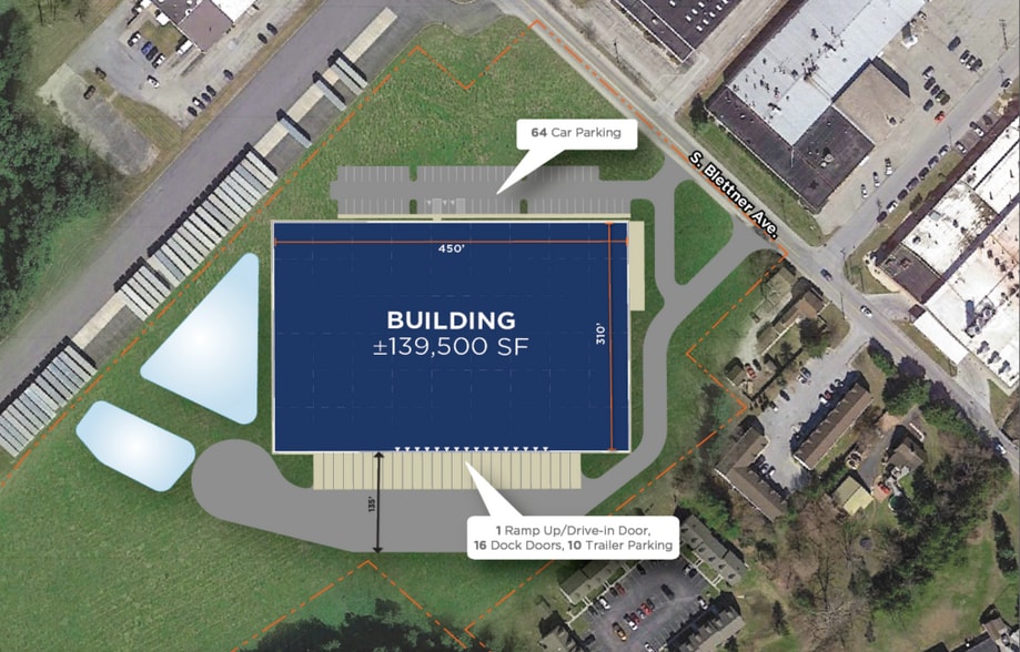 100 S Blettner Ave, Hanover, PA for lease - Building Photo - Image 1 of 1