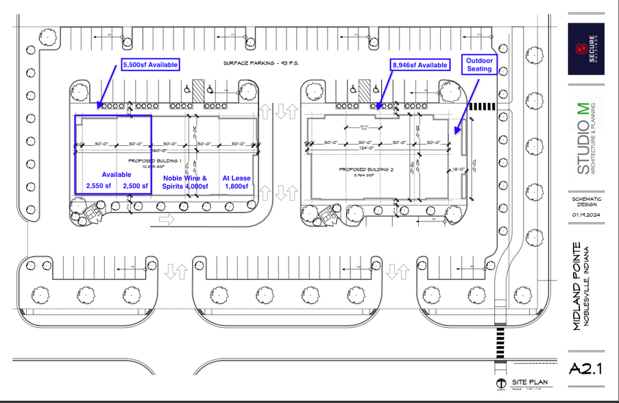 Hazel Dell Rd and SR 32, Noblesville, IN for lease - Site Plan - Image 2 of 7