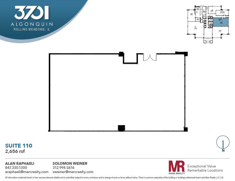 3701 Algonquin Rd, Rolling Meadows, IL for lease Floor Plan- Image 1 of 1