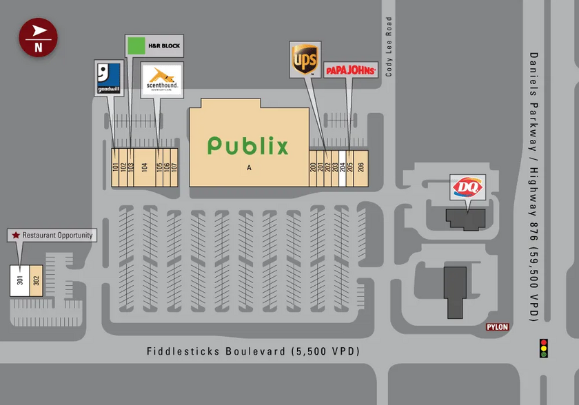 13650 Fiddlesticks Blvd, Fort Myers, FL for lease - Site Plan - Image 2 of 12