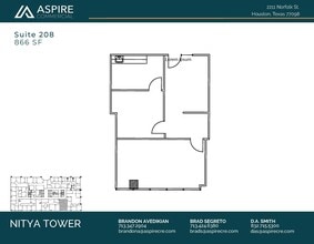 2211 Norfolk St, Houston, TX for lease Floor Plan- Image 1 of 1