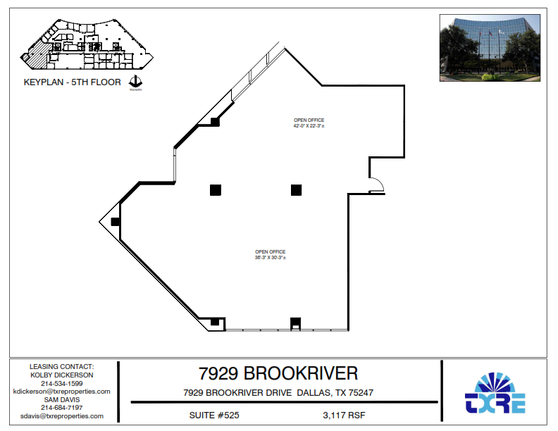 7929 Brookriver Dr, Dallas, TX for lease Floor Plan- Image 1 of 1