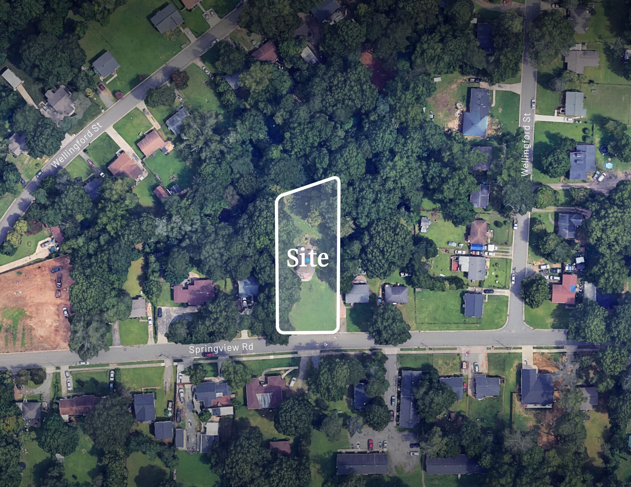 4545 Springview Rd, Charlotte, NC for sale Aerial- Image 1 of 1