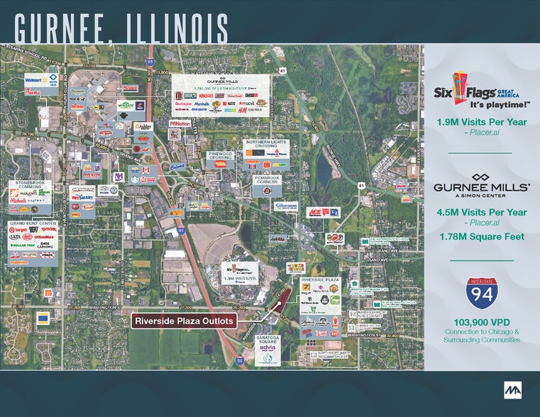 301 N Riverside Dr, Gurnee, IL for lease - Building Photo - Image 2 of 2