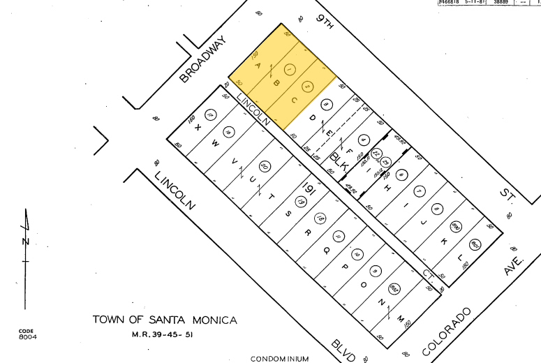 820 Broadway, Santa Monica, CA for lease - Plat Map - Image 2 of 3