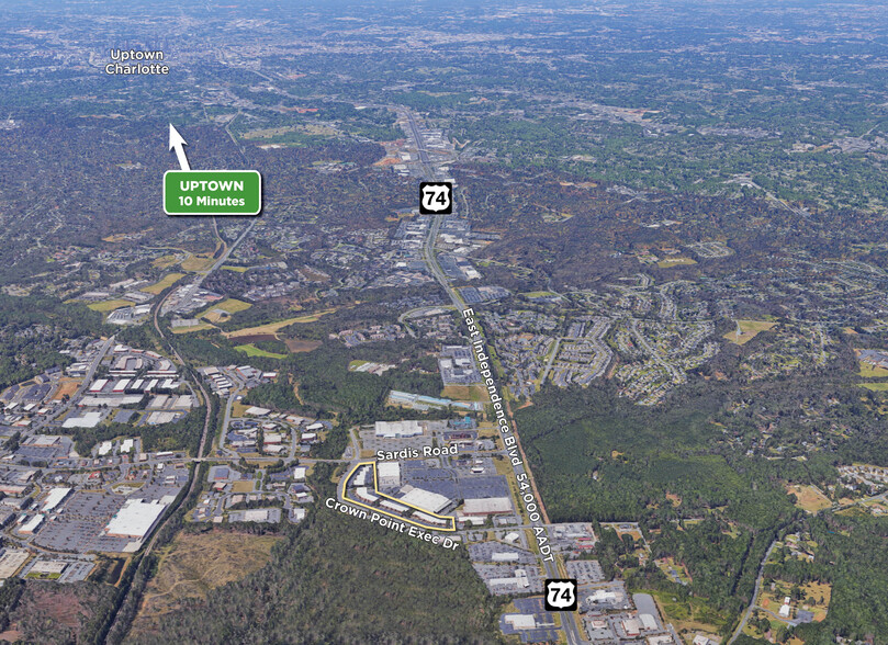 2331 Crownpoint Executive Dr, Charlotte, NC for lease - Aerial - Image 2 of 8