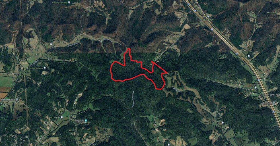 Jake Branch Rd/Eaton Hollow/Dismal Hollow Rds, Beechgrove, TN for sale - Aerial - Image 1 of 2