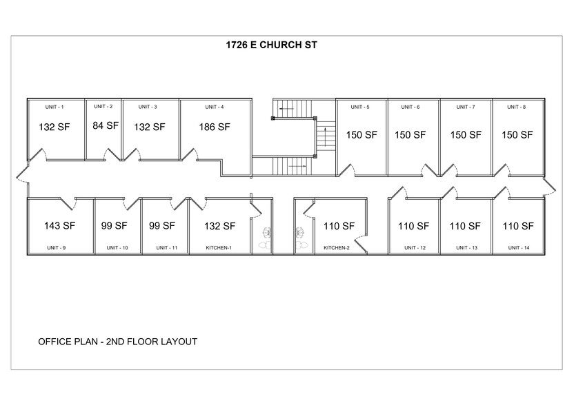 1726 E Church St, Jacksonville, FL for lease - Site Plan - Image 2 of 2