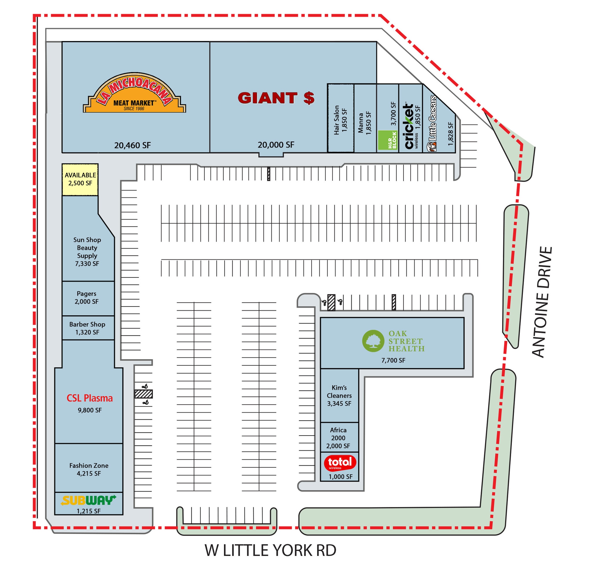 5702-5744 W Little York Rd, Houston, TX for lease Site Plan- Image 1 of 1