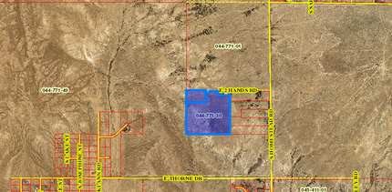 Homestead & Two Hands Rd, Pahrump, NV - aerial  map view