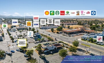 2606 E Palmdale Blvd, Palmdale, CA - Aerial map view