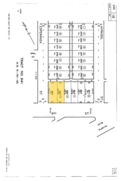 3605 E 8th St, Los Angeles, CA for lease - Plat Map - Image 2 of 19