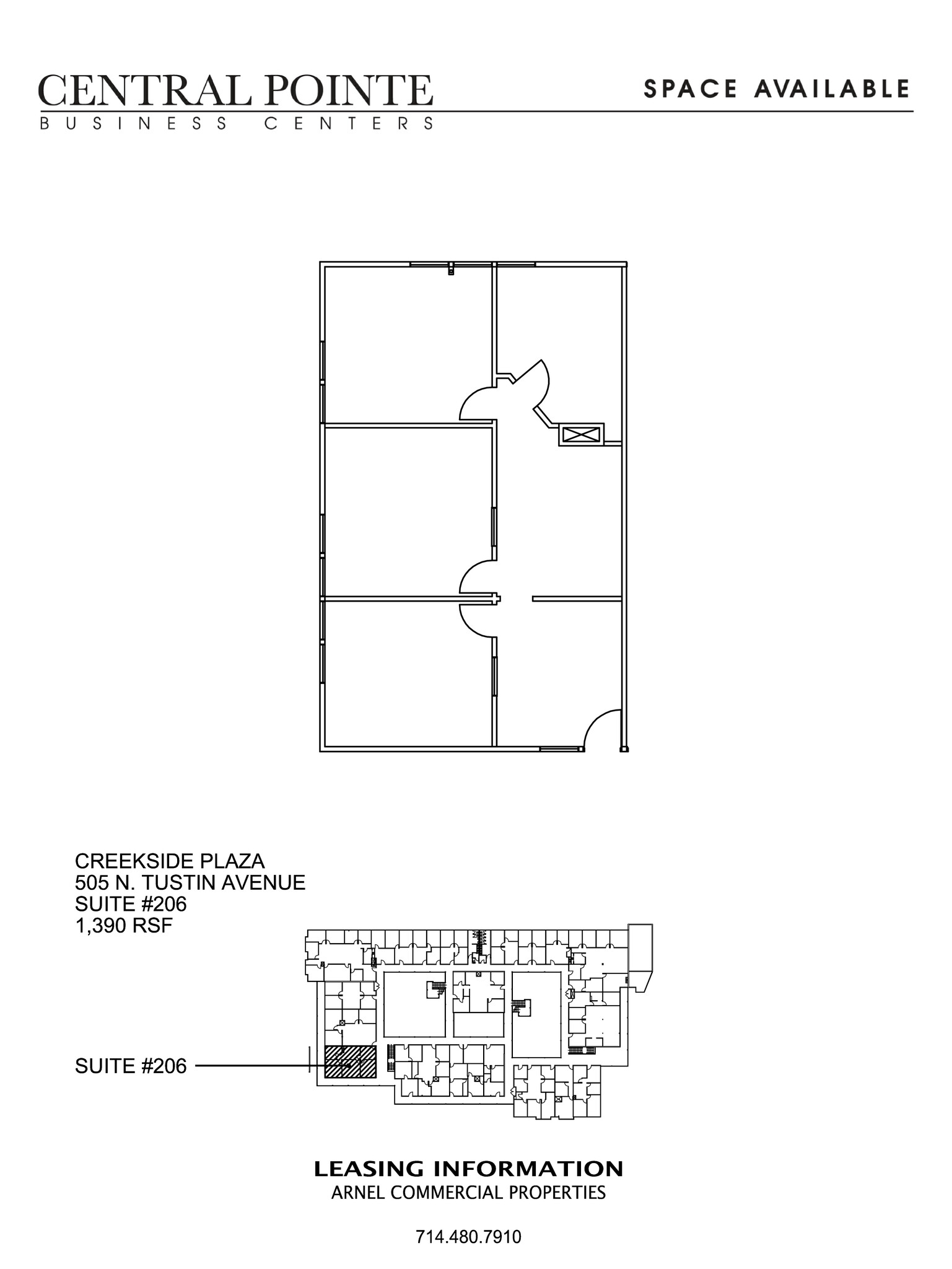 505 N Tustin Ave, Santa Ana, CA for lease Floor Plan- Image 1 of 5