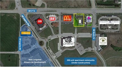 3251 SW 3rd St, Lees Summit, MO - aerial  map view