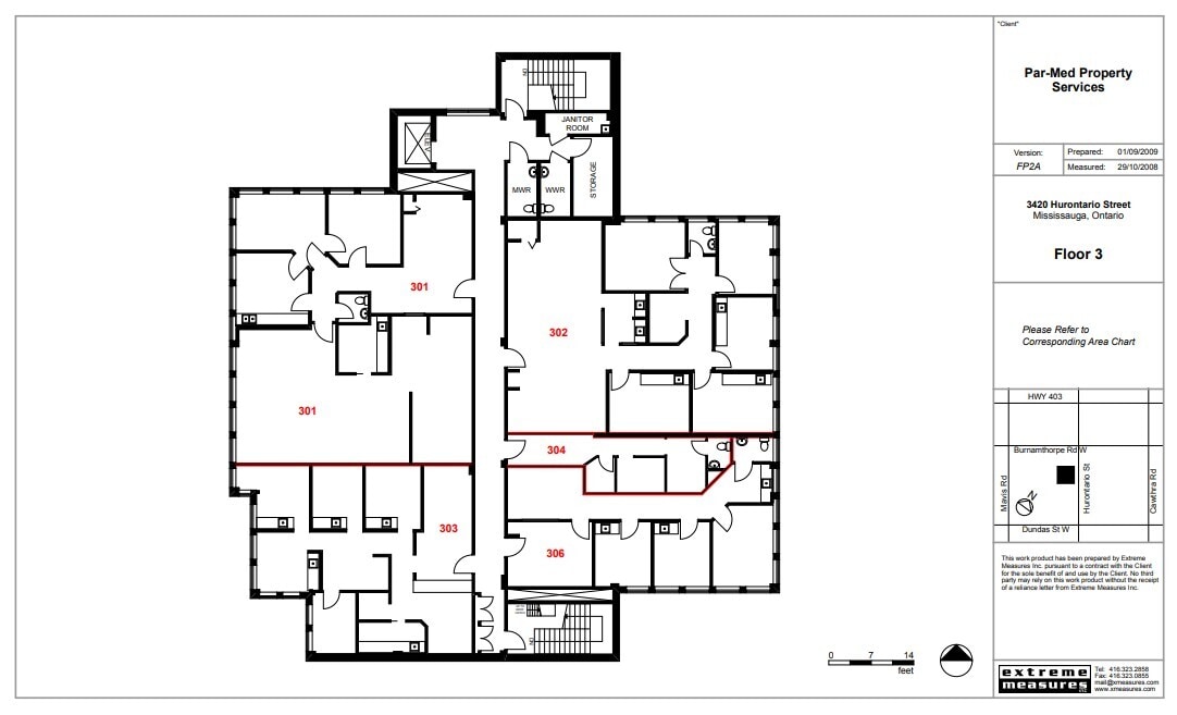3420 Hurontario St, Mississauga, ON for lease Floor Plan- Image 1 of 1