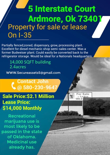 5 Interstate Dr, Ardmore, OK for sale - Primary Photo - Image 1 of 1