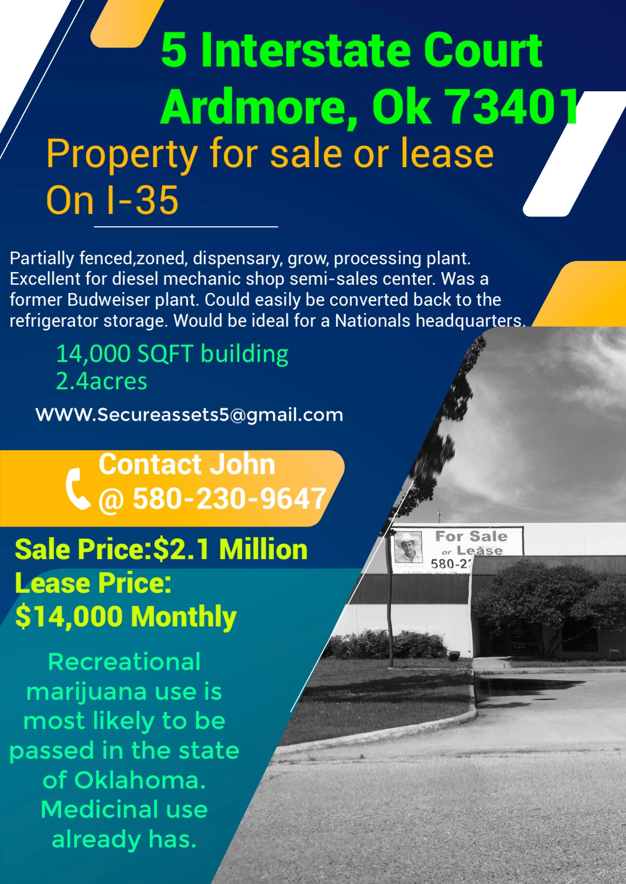 5 Interstate Dr, Ardmore, OK for sale Primary Photo- Image 1 of 1