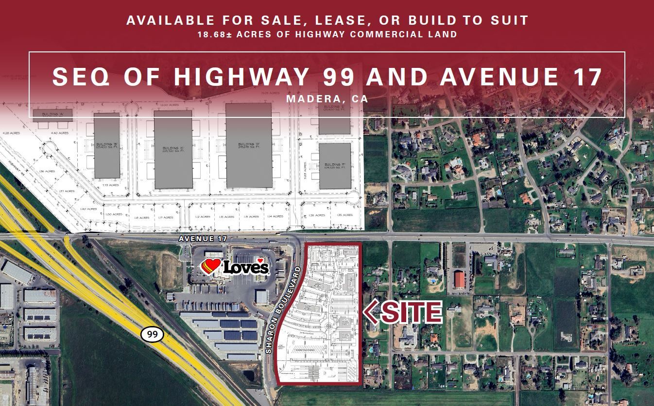 Ave 17 & Freeway 99, Madera, CA for lease Building Photo- Image 1 of 4