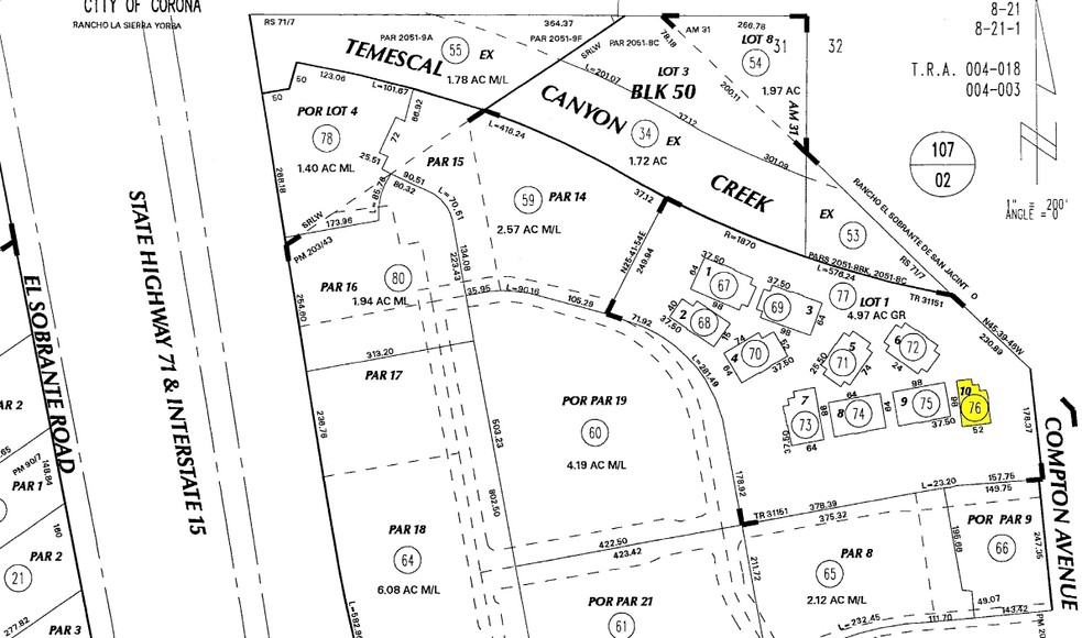 1335 Corona Pointe Ct, Corona, CA for sale - Plat Map - Image 2 of 3