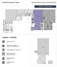 405-465 Av Marien, Montréal-Est, QC for lease Floor Plan- Image 1 of 7