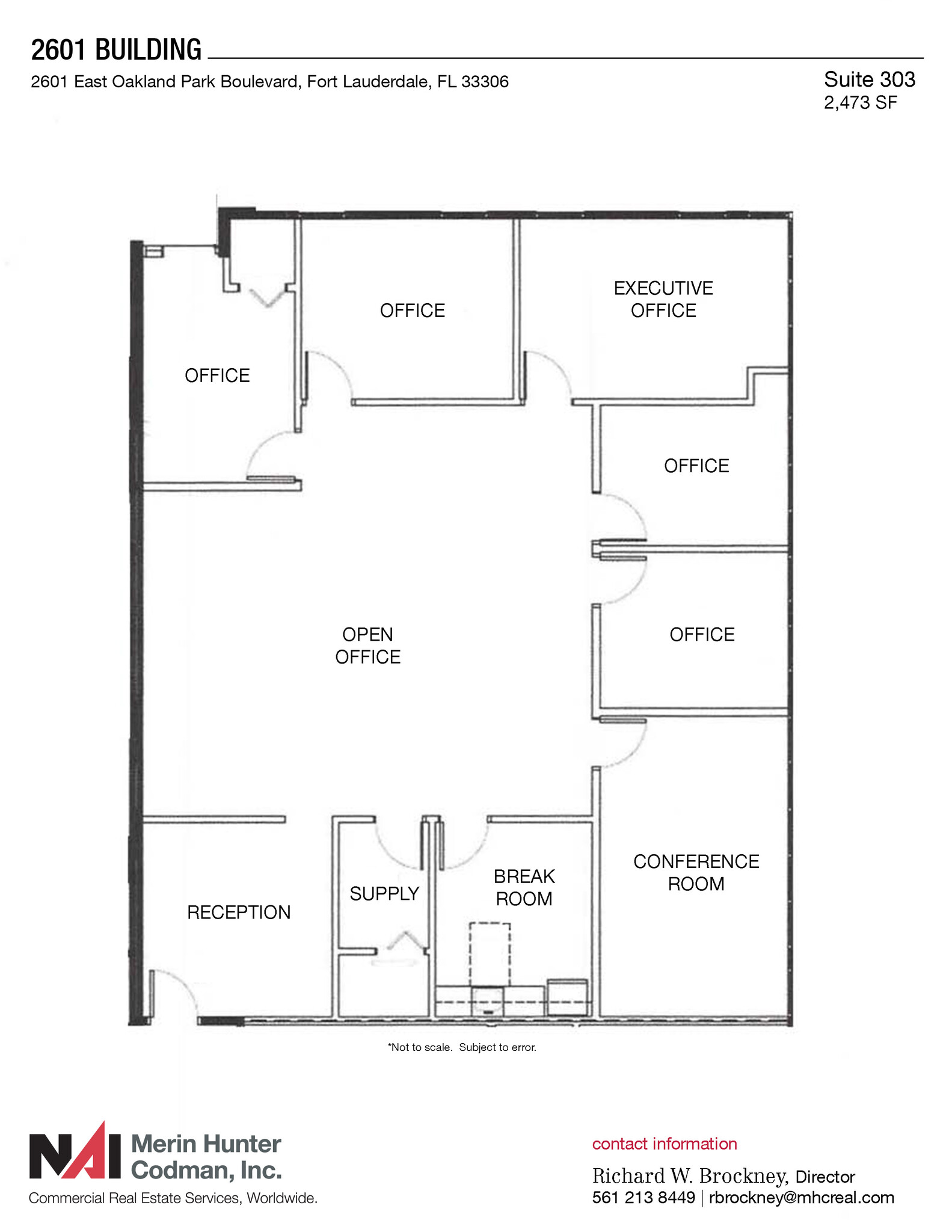 2601 E Oakland Park Blvd, Fort Lauderdale, FL for lease Floor Plan- Image 1 of 1