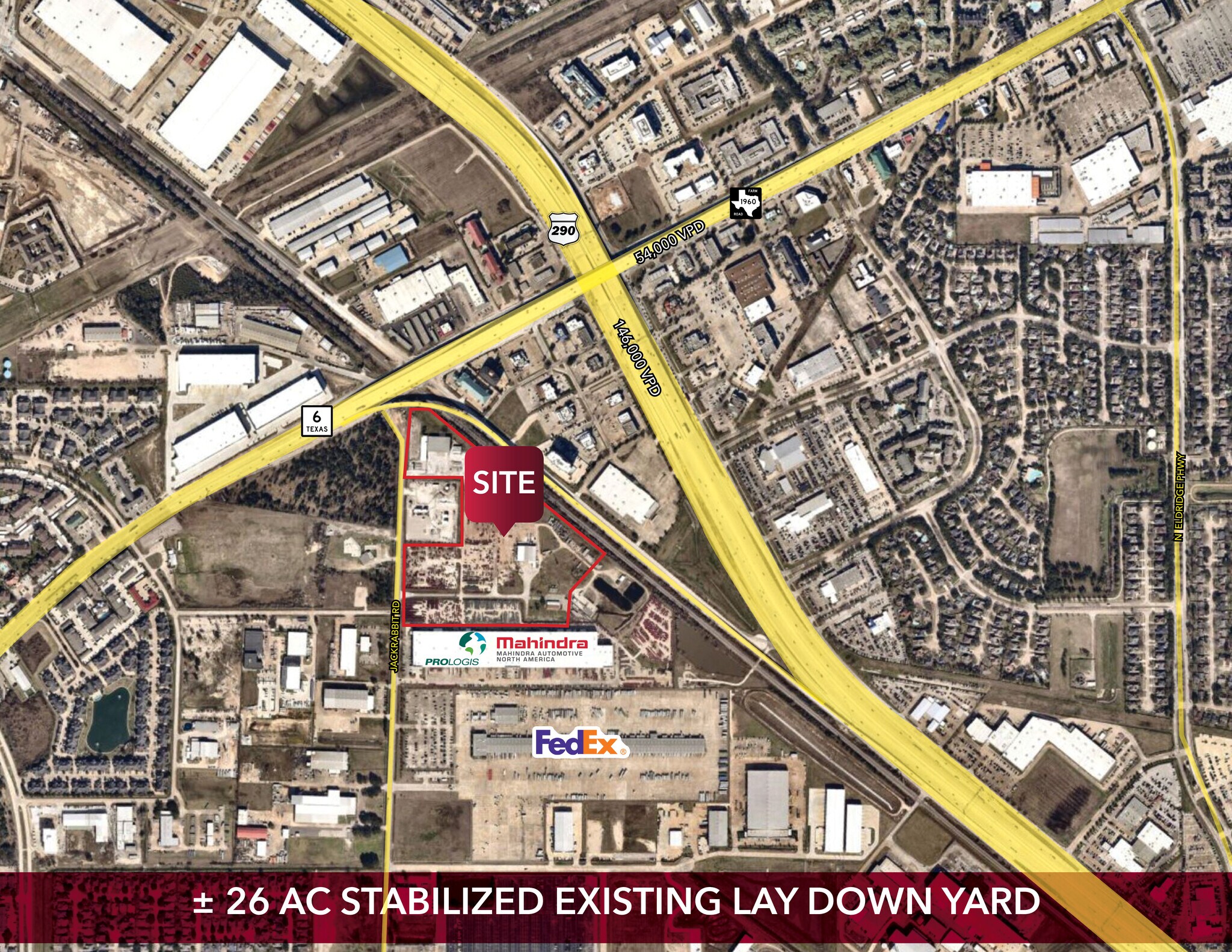 9118-9330 Jackrabbit Rd, Houston, TX for sale Aerial- Image 1 of 1