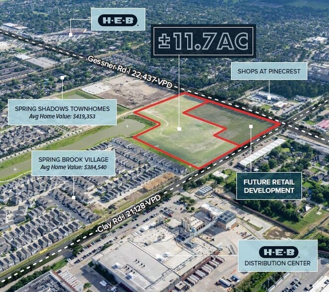 10155 Clay Rd, Houston, TX for sale - Aerial - Image 2 of 4