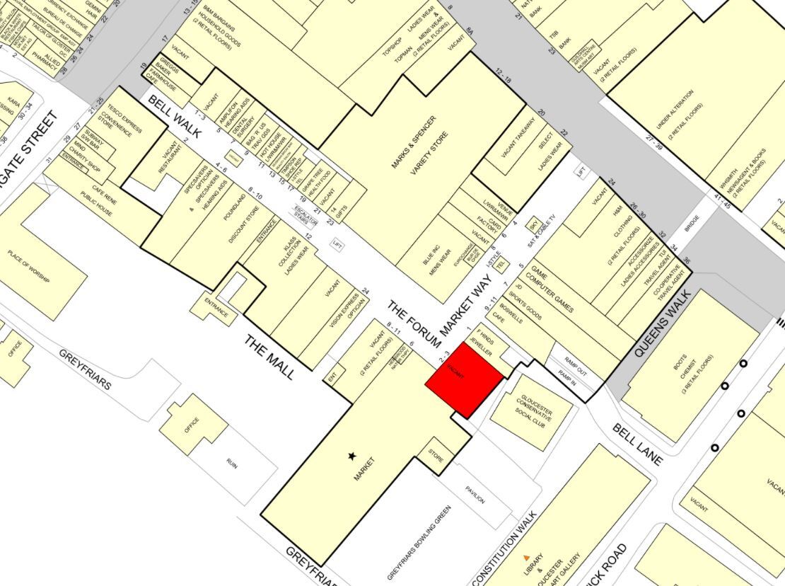 Eastgate St, Gloucester for lease Goad Map- Image 1 of 1