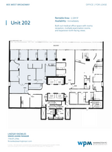 805 W Broadway, Vancouver, BC for lease Floor Plan- Image 1 of 1