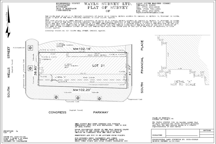 501 S Wells St, Chicago, IL for sale - Plat Map - Image 3 of 3