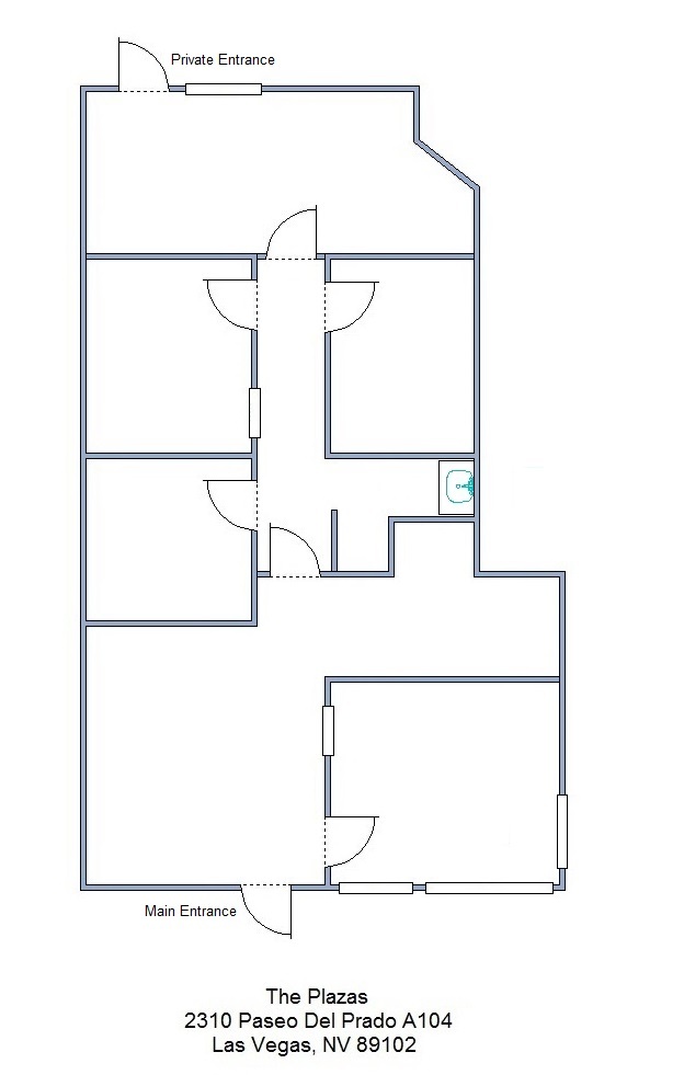 2310 Paseo Del Prado, Las Vegas, NV for lease Floor Plan- Image 1 of 1