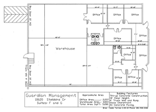 1665 Townhurst Dr, Houston, TX for lease Floor Plan- Image 1 of 1