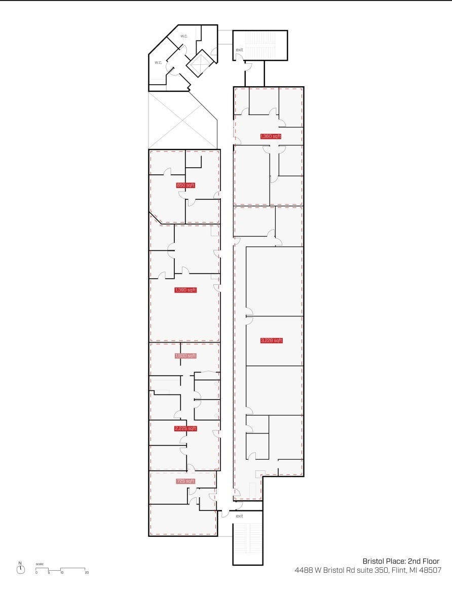 4488 W Bristol Rd, Flint, MI for sale Floor Plan- Image 1 of 18