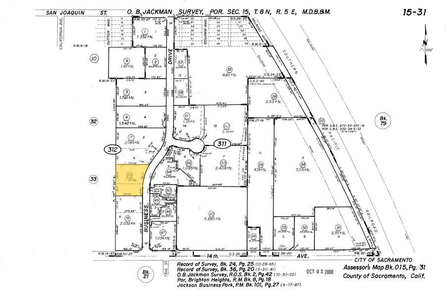 3700 Business Dr, Sacramento, CA for lease - Plat Map - Image 3 of 7